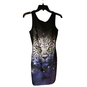 Snow Leopard Print Dress